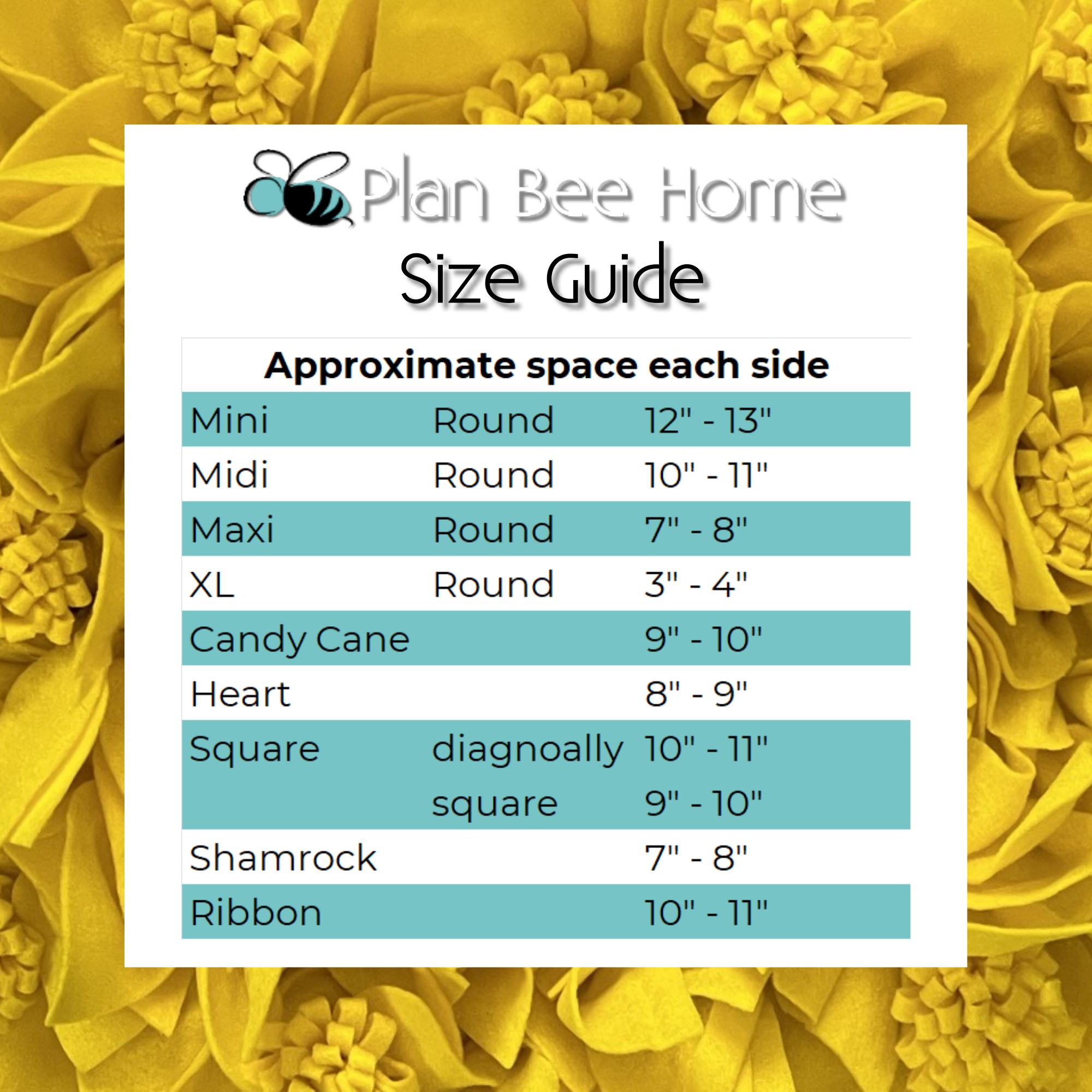 Wreath Size Guide • Plan Bee Home