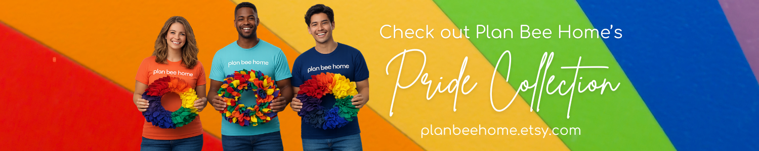 Pride Month Wreaths by Plan Bee Home on Etsy