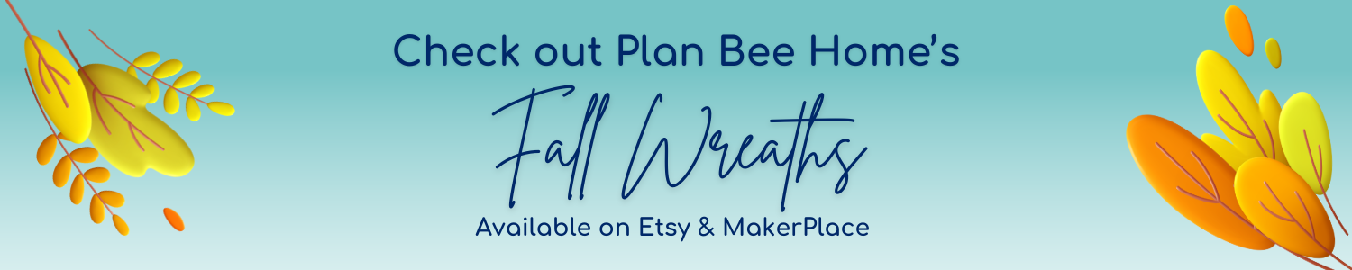 Fall Wreaths at Plan Bee Home on Etsy